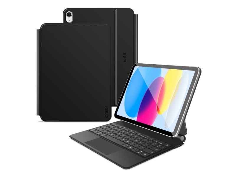 Tech-Protect Smartcase Magnetic Mit Tastatur Für Ipad 10,9” 2022 / Ipad 11” 2025 - Schwarz