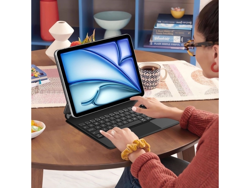 Tech-Protect Smartcase Magnetic Mit Tastatur Für Ipad Air 10,9" (2020/2022) / 11" (2024/2025/2026) - Schwarz