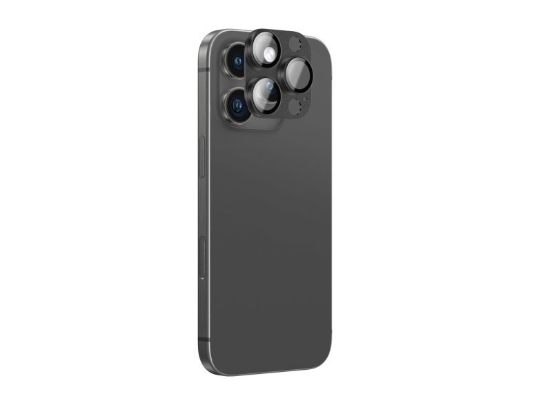 Amazingthing Gehärtetes Glas Aviation-Grade Alloy Lens Für Iphone 16 Pro / 16 Pro Max - Schwarz