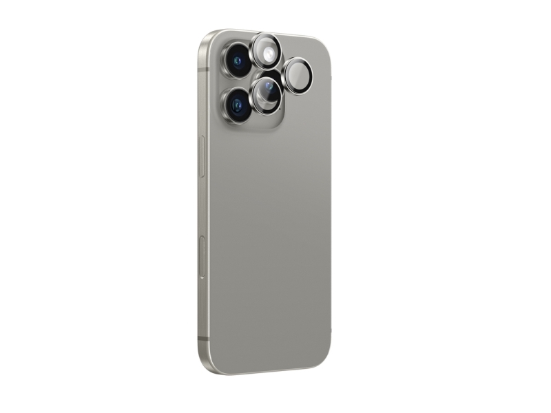 Hurtel Amazingthing Ar Aluminium 3-Linsen-Glas Mit Kameralinse-Rahmen Für Iphone 16 Pro / 16 Pro Max - Grau