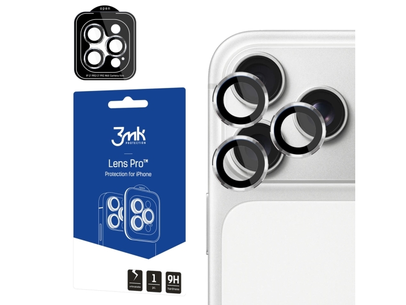 3Mk Lens Protection Pro Sølv Til Apple Iphone 17 Pro / 17 Pro Max