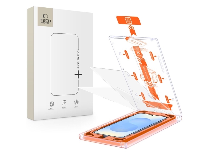 Tech-Protect Quick Set+ Panzerglas Für Samsung Galaxy S25 - Transparent