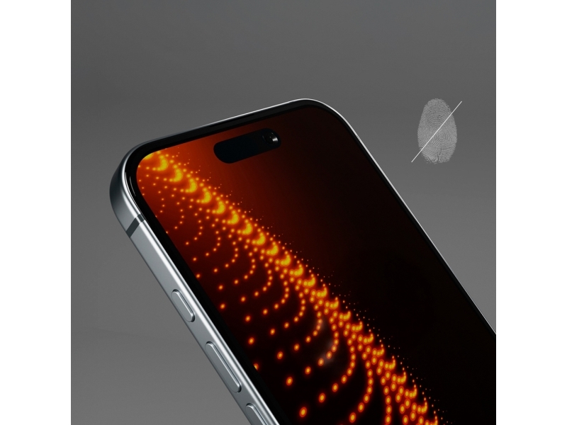 SBS hærdet glas med D3O-teknologi med påsætter til iPhone 16 Plus / iPhone 15 Plus
