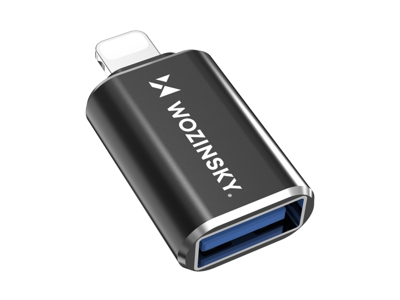 Wozinsky 5907769378959 kabel kønsskifter USB-A Lightning Sort