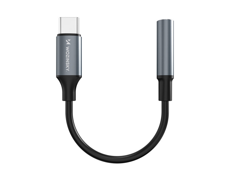Usb-C Auf 3,5-Mm-Klinke Adapter Wozinsky Wacm-01 - Schwarz (5907769378928)