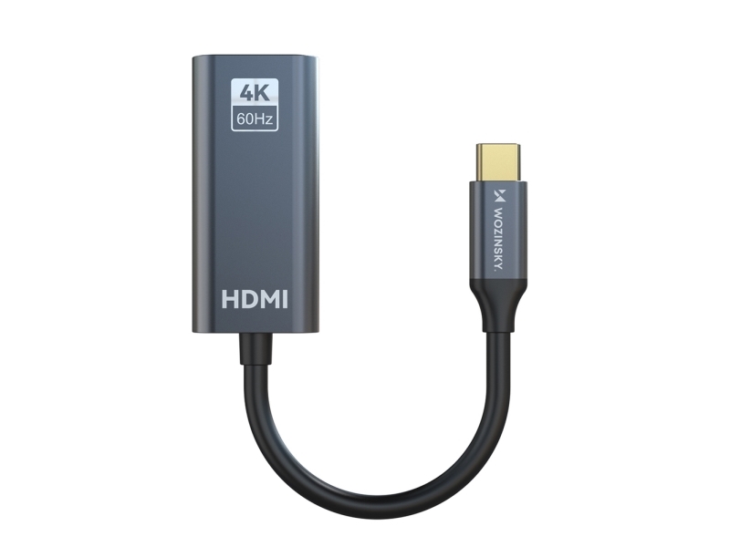 Usb-Adapter Wozinsky Wach-01 Usb-C - Hdmi — Schwarz (5907769378904)