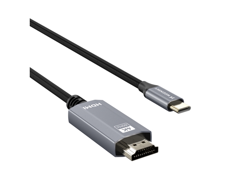 Wozinsky Wcch-01 Usb-C Til Hdmi 4K 60Hz Kabel 1,8 M - Sort