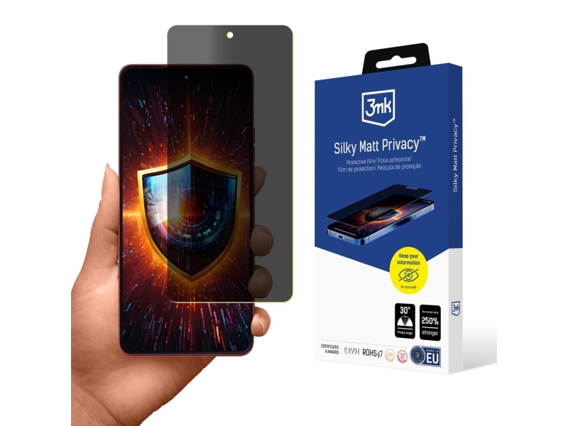 3Mk Silky Matt Privacy-Skærmbeskyttelse Til Motorola Moto G86 / G86 Power