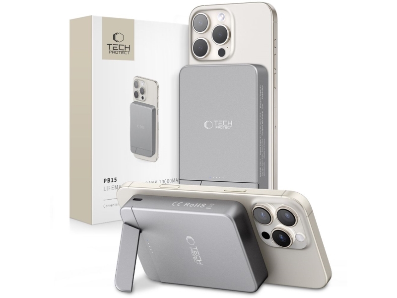 Tech-Protect Tech-Protect Pb15 Lifemag Magsafe Powerbank 10000 Mah Space Grey