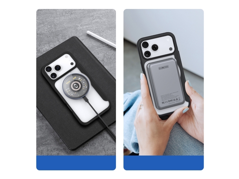 Dux Ducis Skin X Pro Case Für Iphone 17 Pro Mit Wallet, Magsafe-Kompatibel - Schwarz