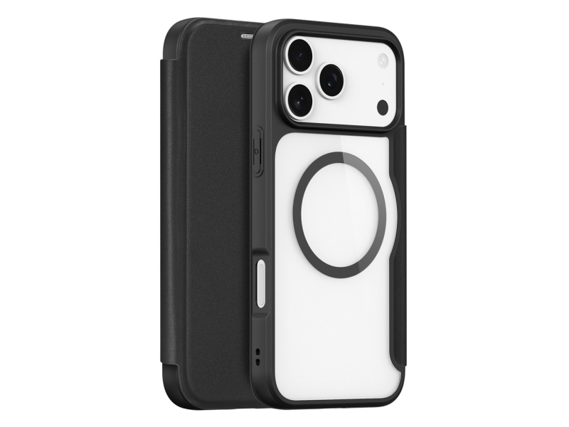 Dux Ducis Skin X Pro Case Für Iphone 17 Pro Max Mit Wallet, Magsafe-Kompatibel - Schwarz
