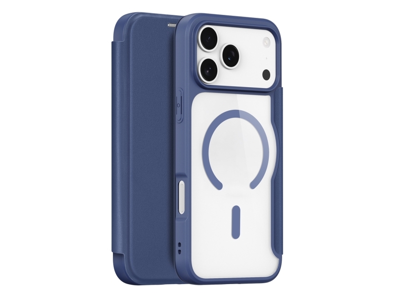Dux Ducis Skin X Pro Iphone 17 Pro Max Cover Med Tegnebog, Magsafe-Kompatibel - Blå