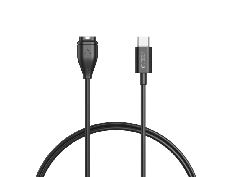 Tech-Protect Mc04 Ultraboost Usb-C Kabel Til Garmin-Ur 1 M - Sort