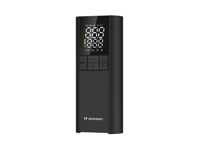 Wozinsky Wpep-8000 Kompressor, Elektrische Pumpe, 8000Mah Powerbank, Taschenlampe - Schwarz