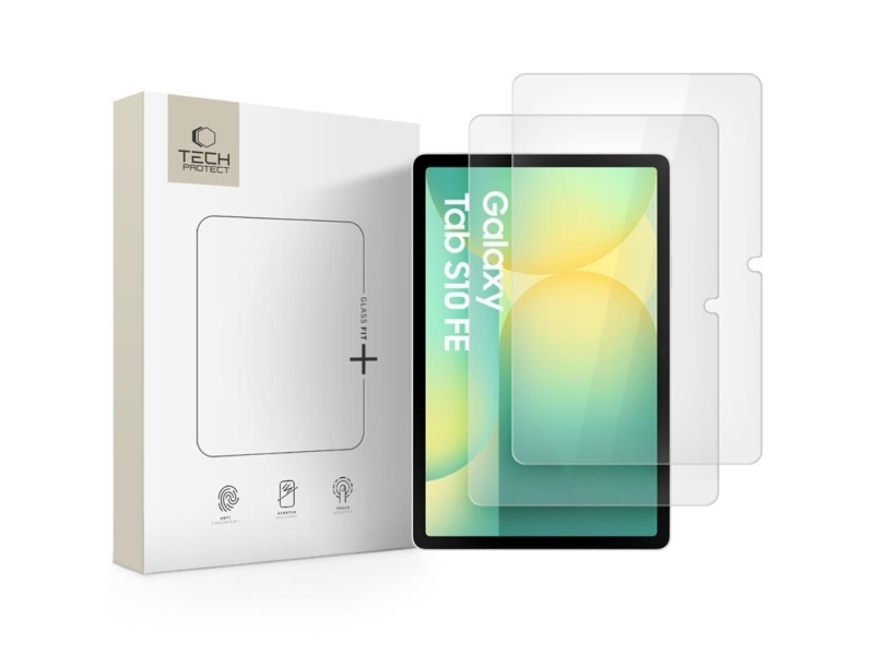 Tech-Protect Glass Fit+ 2Er-Pack Gehärtetes Glas Für Samsung Galaxy Tab S7 / S8 / S9 11.0 / S9 Fe / S10 Fe 10.9 - Transparent