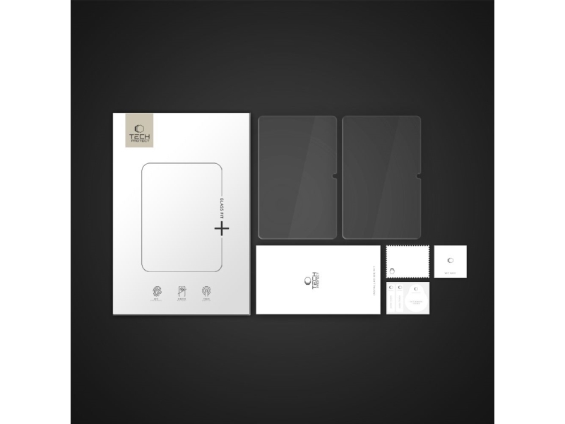 Tech-Protect Glass Fit+ 2-Pak Hærdet Glas Til Samsung Galaxy Tab S7 / S8 / S9 11.0 / S9 Fe / S10 Fe 10.9 - Transparent