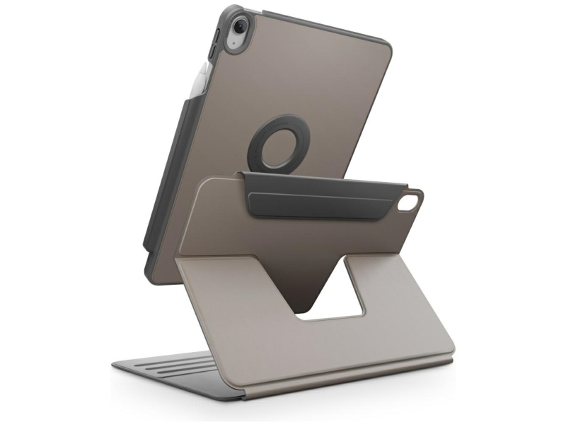 Uniq Rovus Snapmount Magnetisk 360 Roterbart Aftageligt Cover Til Ipad 11" 2025 / Ipad 10,9" 2022 (10. Gen.) - Grå