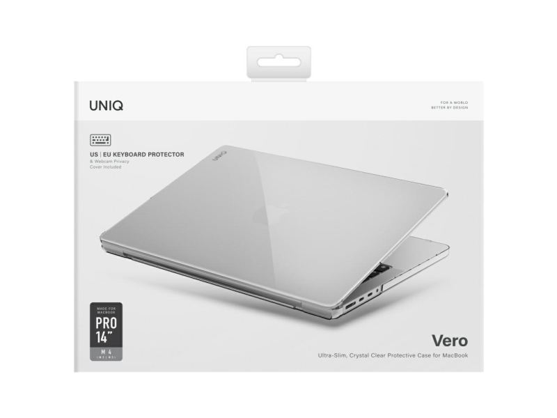 Uniq Vero Cover Til Macbook Pro 14" M1-M4 (2021-2024) - Transparent