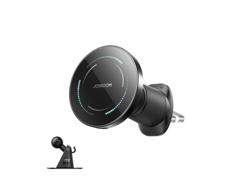 Joyroom Jr-Zs502 Magsafe-Kompatible Autohalterung Mit Kabellosem Ladegerät Für Luftauslass/Dashboard - Schwarz