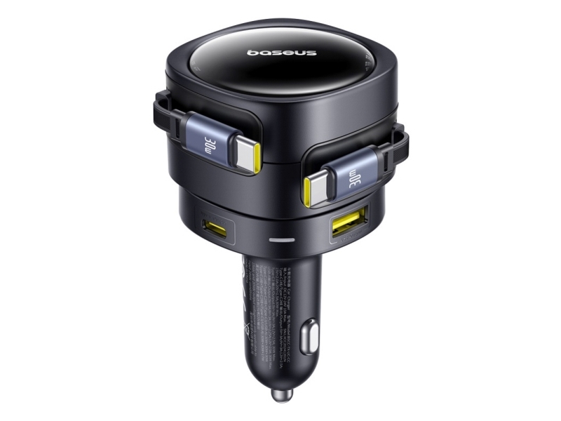 Baseus PD autolaturi 2x USB-portti 90W, musta