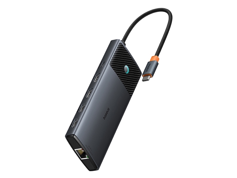 Jungčių Stotelė / Adapteris Usb C Kištukas - 1In10 2Xhdmi Rj45 Sd/Tf Usb3 Baseus