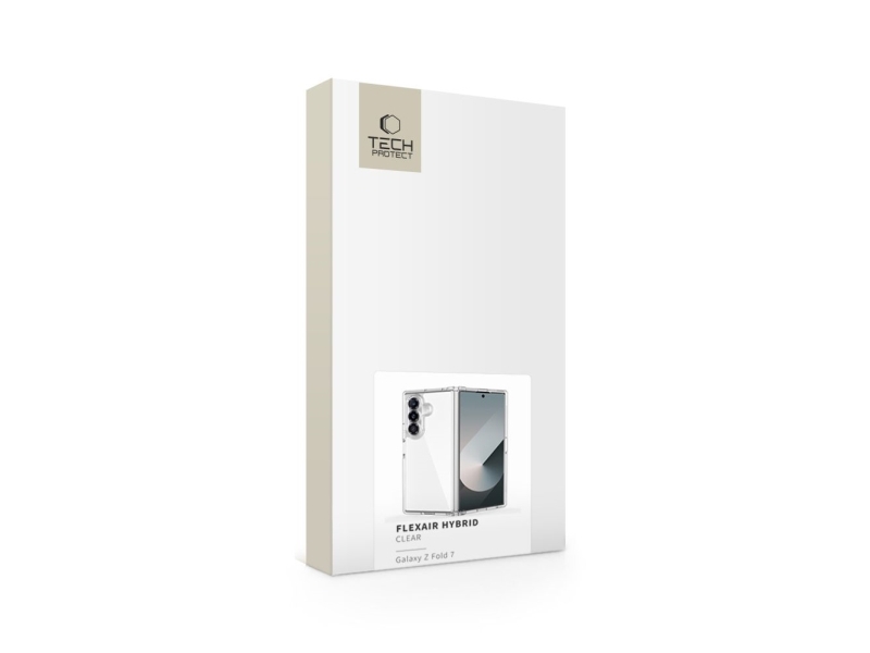 Hurtel Tech-Protect Flexair Hybrid Cover Til Samsung Galaxy Z Fold 7 - Transparent