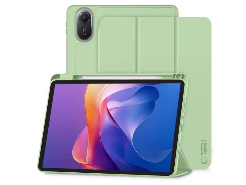 Tech-Protect Etui Til Tablet 4Kom.Pl Sc Pen Til Xiaomi Redmi Pad 2 11,0 - Grøn