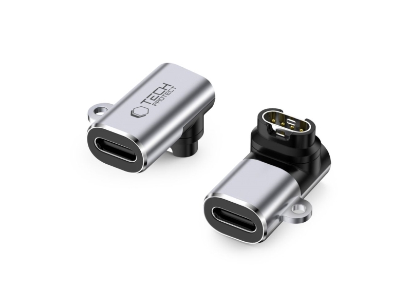 Tech-Protect Ultraboost Adapter Type-C Auf Garmin-Uhr Grau