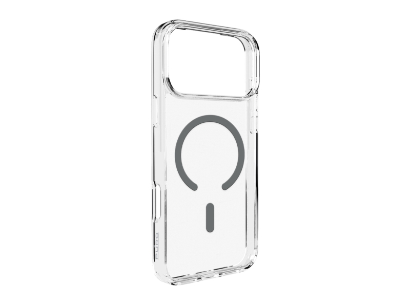 Puro Lite Mag Tpu+Pc Cover Med Magsafe Til Iphone 17 Pro Max - Transparent Med Grå Ring