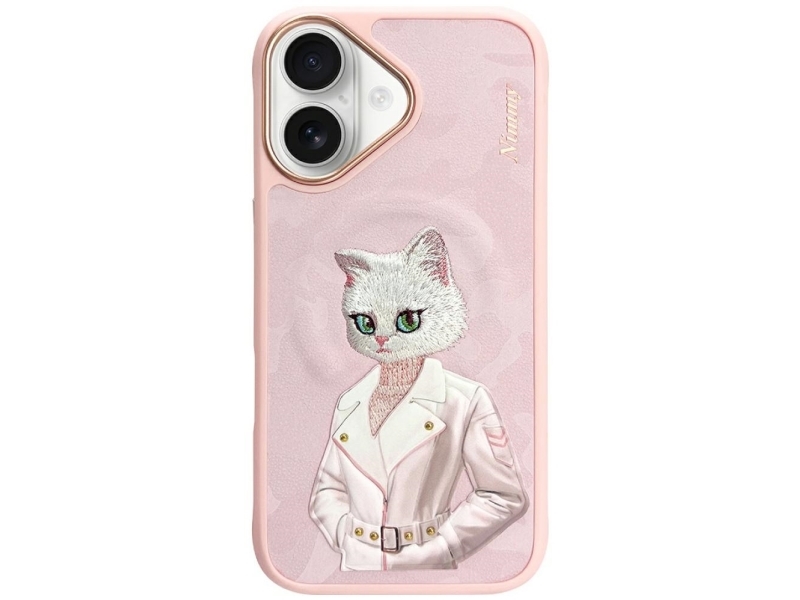 Nimmy Magnetisk Cute Pet Magsafe Cover Til Iphone 16 - Pink