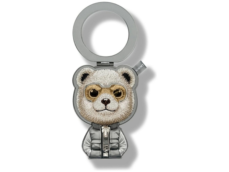 Impacto Gifts Magnetischer Anhänger Nimmy Cool&Cute 2.0 Bear Grau