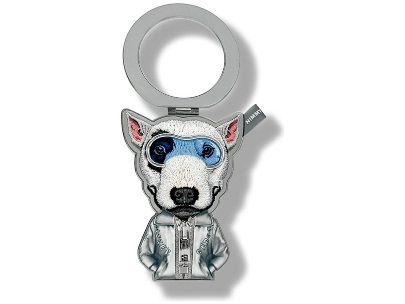 Impacto-Geschenke Magnetischer Anhänger Nimmy Cool&Cute 2.0 Hund Grau