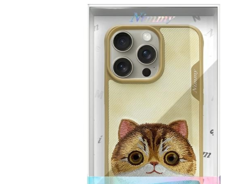 Nimmy Big Eyed Pet 2.0 Kattecover Til Iphone 15 Pro Max - Grøn