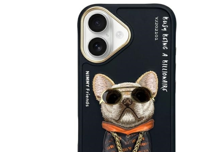 Nimmy Briller Cool Dog Iphone 16 Cover - Sort