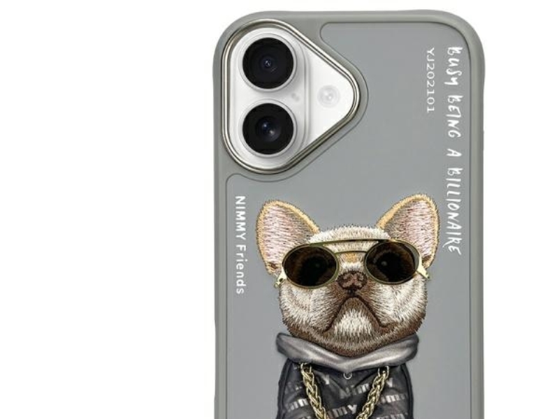 Nimmy Glasses Cool Dog Iphone 16 Cover - Grå