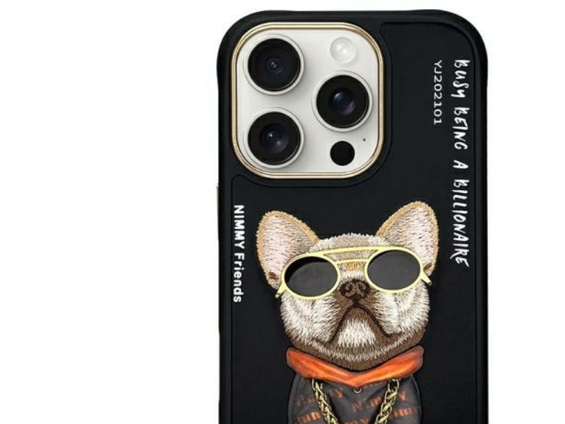 Nimmy Brillenetui Cool Dog Für Iphone 16 Pro - Schwarz