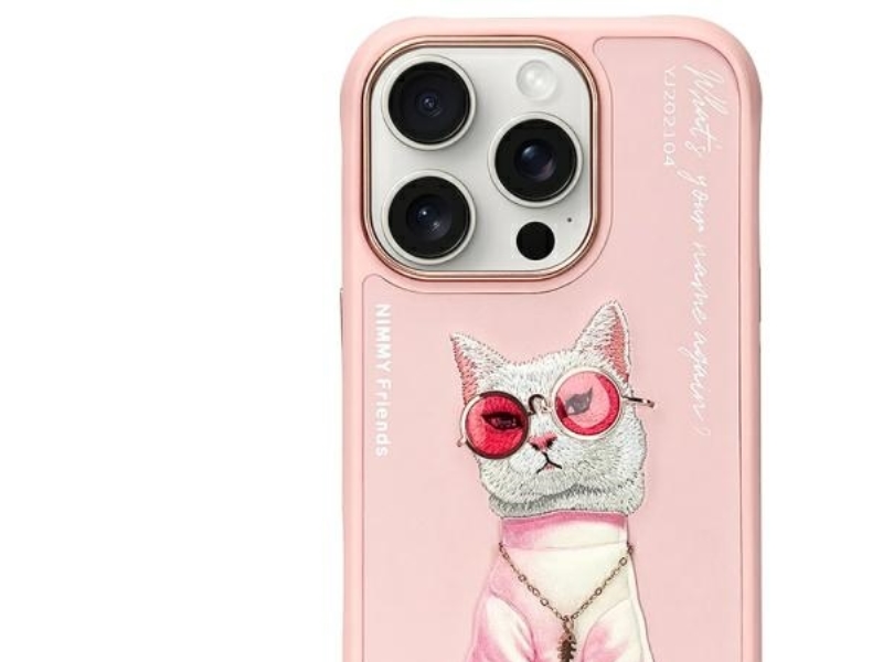 Nimmy Brillenetui Cool Cat Für Iphone 16 Pro Max - Pink