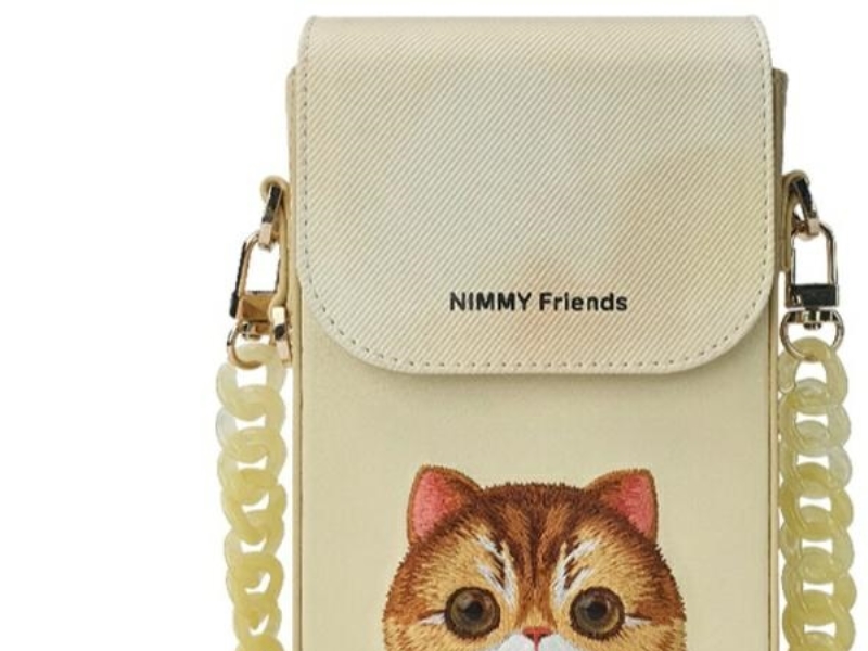 Dell Nimmy Mobilpung/Telefonetui Khaki Big Eyed Pet 2.0 Cat