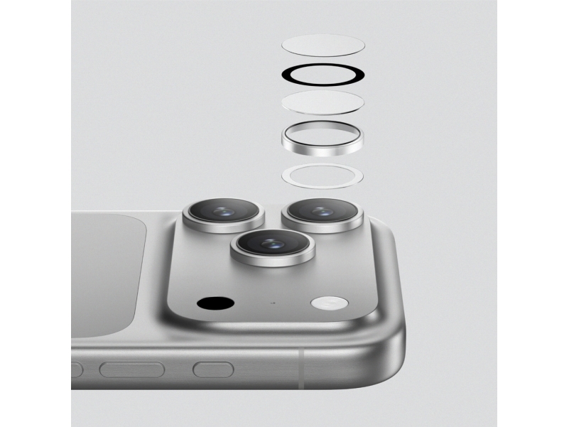Amazingthing Linseglas Til Kamera Amazingthing Lens Glass Til Iphone 17 Pro / Pro Max, Sort Aluminiumsramme