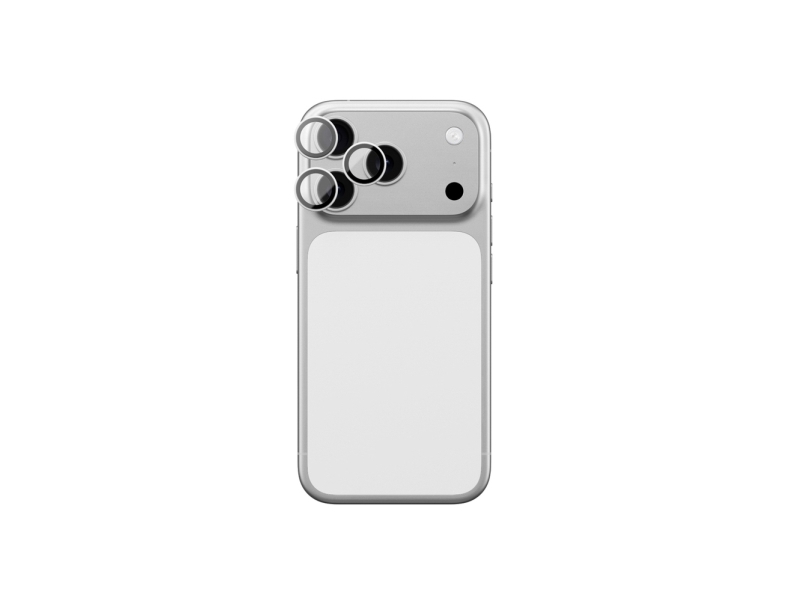 Amazingthing Sapphire Kameraglas Til Iphone 17 Pro / Pro Max – Med Sølvkant