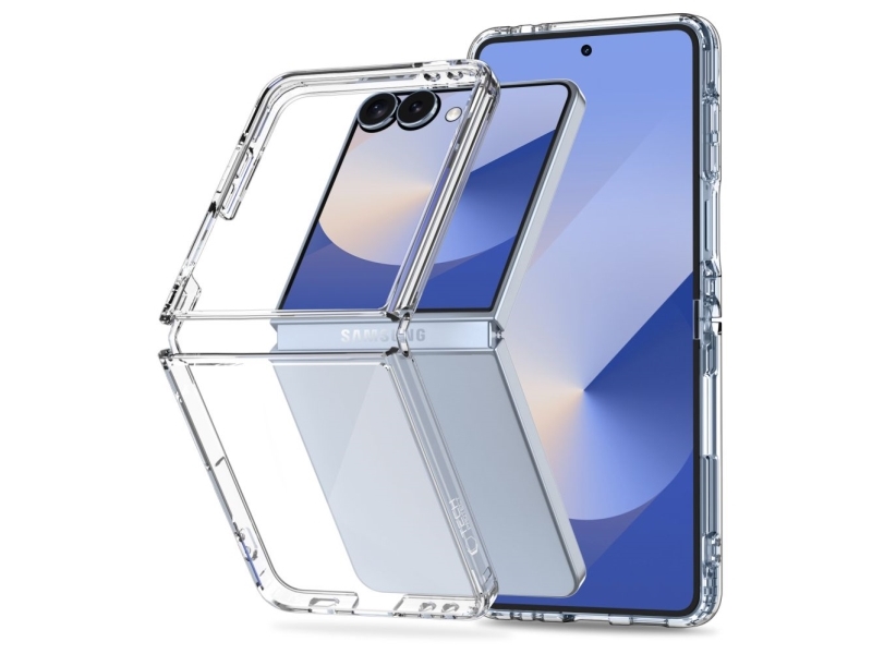 Tech-Protect Flexair Hybrid Case Für Samsung Galaxy Z Flip 7 - Transparent