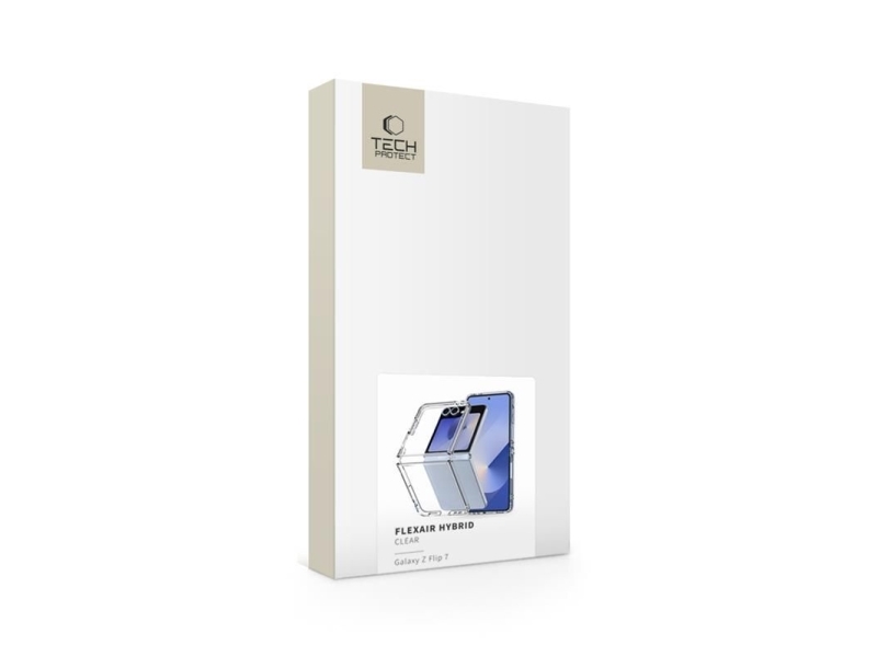 Tech-Protect Flexair Hybrid Cover Til Samsung Galaxy Z Flip 7 - Transparent