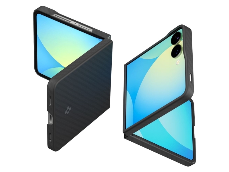 Spigen Air Skin Aramid, Cover, Samsung, Galaxy Z Flip 7, 17,5 Cm (6.9"), Sort