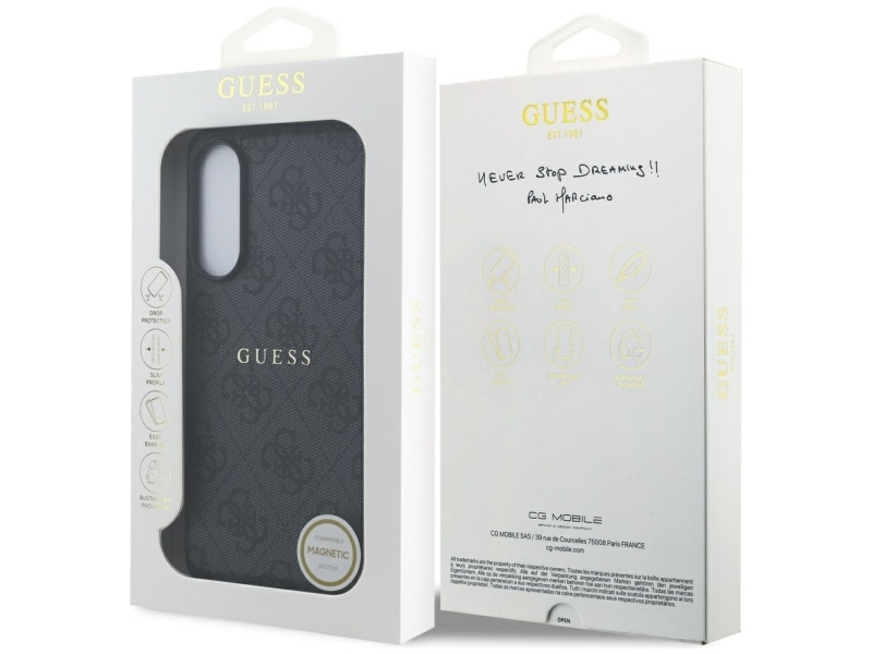 Guess 4G Ring Classic Logo Magsafe-Hülle Til Samsung Galaxy S25 Edge - Sortieren