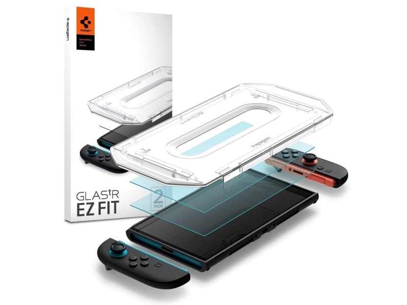 Spigen Glass tR EZ Fit 2 Pack - Nintendo Switch 2 - Miscellaneous Tilbehør til spillekonsol - Nintendo Switch 2