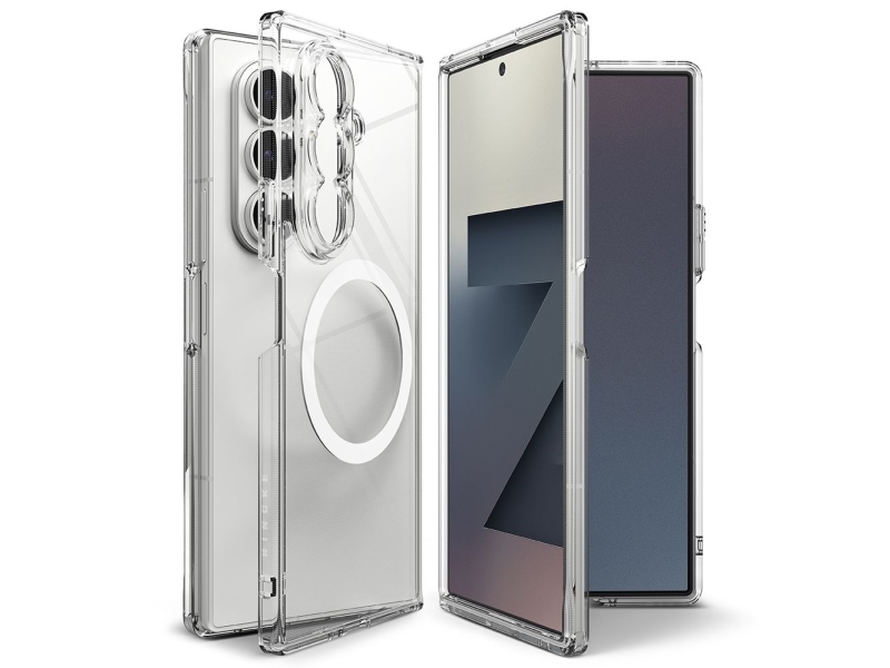 Ringke Fusion Magnetisk Magsafe Cover Til Samsung Galaxy Z Fold 7 - Transparent