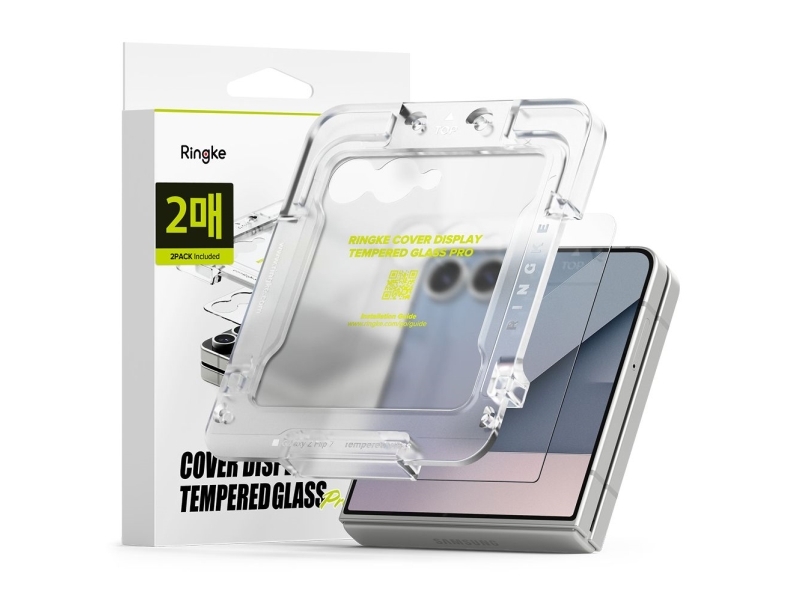 Ringke Hartglas Displayschutz Cover Pro 2Er-Pack Galaxy Z Flip 7 Clear