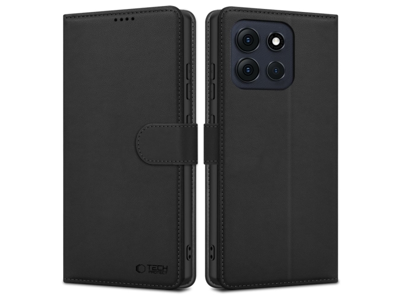 Tech-Protect Wallet Case Für Motorola Moto G86 5G - Schwarz