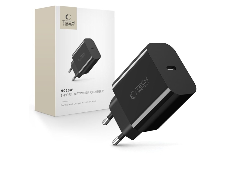 Tech-Protect Netzladegerät Tech-Protect Pd20w Schwarz