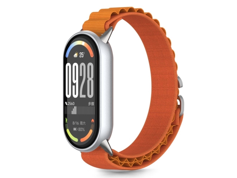 Tech-Protect Nylon Rem Til Xiaomi Smart Band 8/9/10/Nfc, Orange